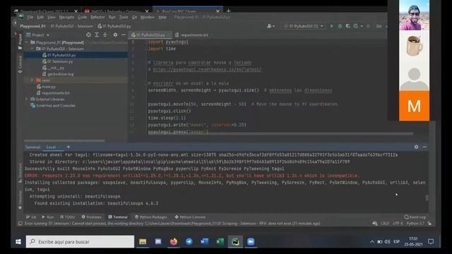 PyAutoGUI y Selenium - Python смотреть онлайн