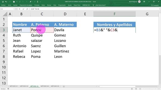 Cómo UNIR Texto de VARIAS CELDAS en una SOLA en Excel (5 Métodos) смотреть онлайн