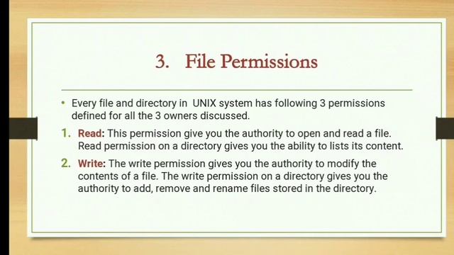 Basic File Attributes-: The -d option,File Ownership,File Permissions,Test your understanding смотреть онлайн