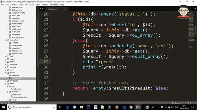 Codeigniter Shopping Cart with Ajax JQuery | Cart library Live Demo | Add to Cart Feature | Part-2 смотреть онлайн