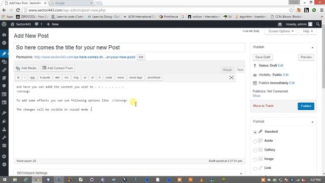 How to publish an article in Wordpress смотреть онлайн