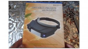 Распаковка. Налобные увеличительные очки-лупа, с подсветкой.