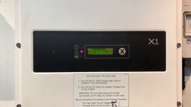SolaX X1 Solar Inverter No Utility Message смотреть онлайн