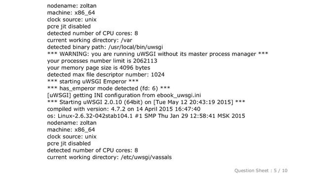 Django : uwsgi socket file not created смотреть онлайн