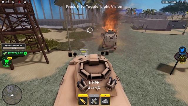 Roblox war tycoon (Oil warfare tycoon) New guardian vehicle смотреть онлайн