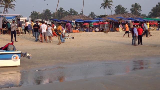 Colva Beach Goa | Crowded & Water Sports Beach in South Goa!! смотреть онлайн