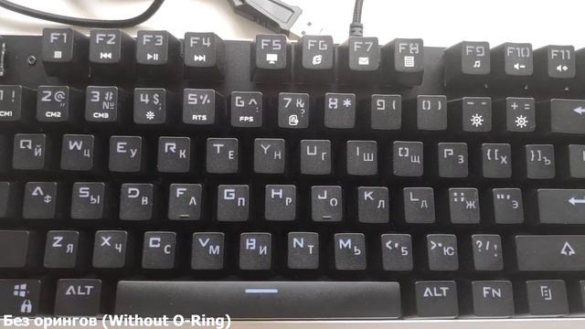 Как сделать механическую клавиатуру тише? Как звучат синие свитчи Havit HV-KB435L с орингами и без? смотреть онлайн