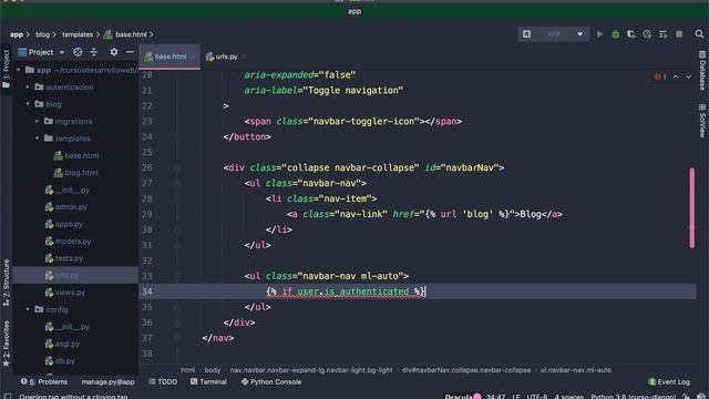 Curso de Django: Navegación basada en la sesión del usuario actual смотреть онлайн