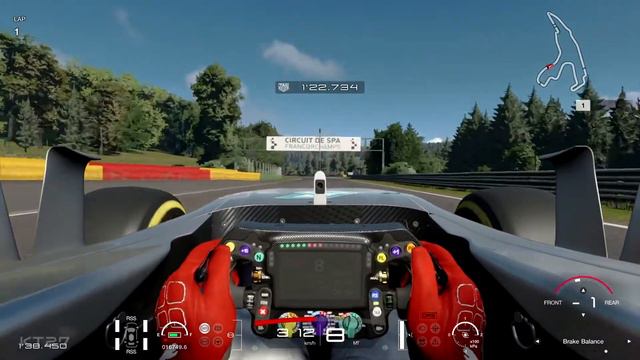 GT SPORT - Mercedes W08 - Spa - Hotlap + Setup смотреть онлайн