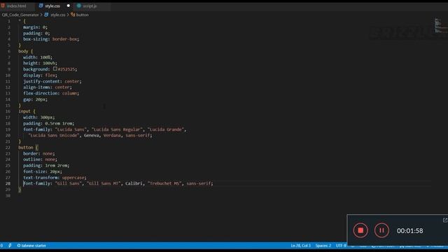 QR Code Generator using Javascript ✨ | Frontend Development for beginners #code #coder #html смотреть онлайн
