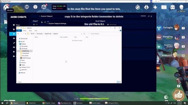 How To use custom teleports Akebi : Tutorial Custom teleports