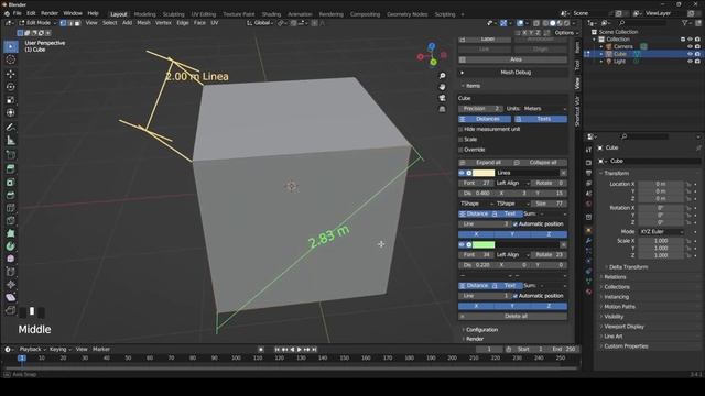 Blender Add on FREE - MeasureIt - (video in italiano) смотреть онлайн