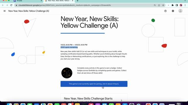 New Year, New Skills: Yellow Challenge (A) || #qwiklabs || #arcade || [With Explanation?️] смотреть онлайн