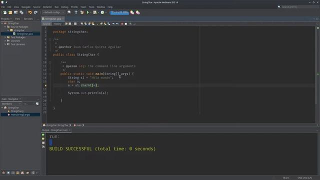 charAt y toCharArray | Ejercicios Java смотреть онлайн