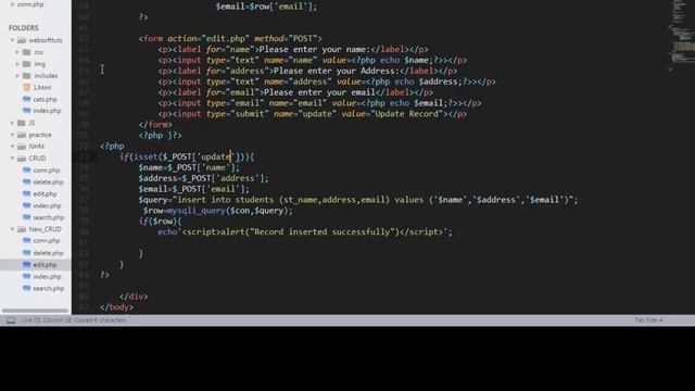 3 of 4-PHP mysqli procedural CRUD (Select insert update delete) смотреть онлайн
