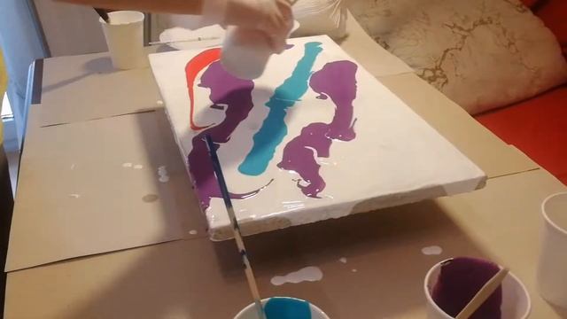 Первые пробы и ошибки в технике Флюид Арт Fluid-art смотреть онлайн