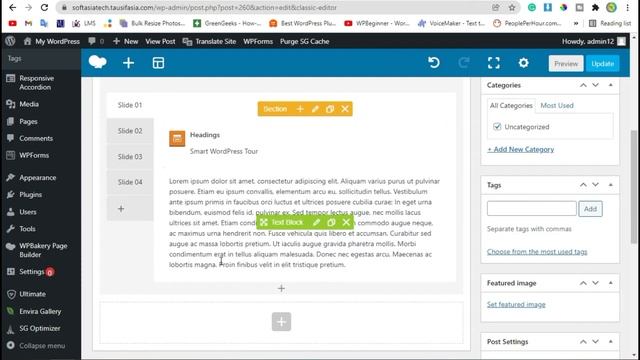How to Create and Add Tabbed Tour With WPBakery in WordPress | WordPress 2021 смотреть онлайн