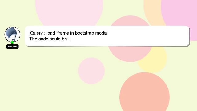 jQuery : load iframe in bootstrap modal смотреть онлайн