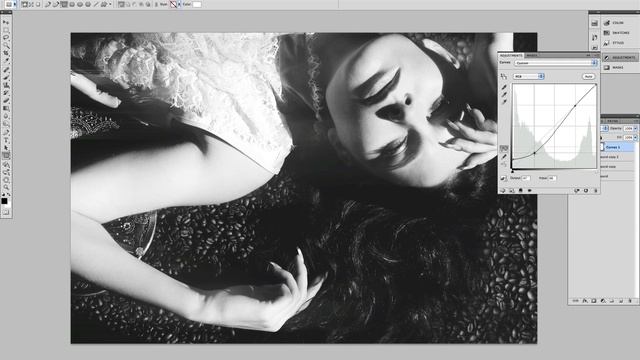 Photoshop Black and White Film Photo Effect Tutorial смотреть онлайн