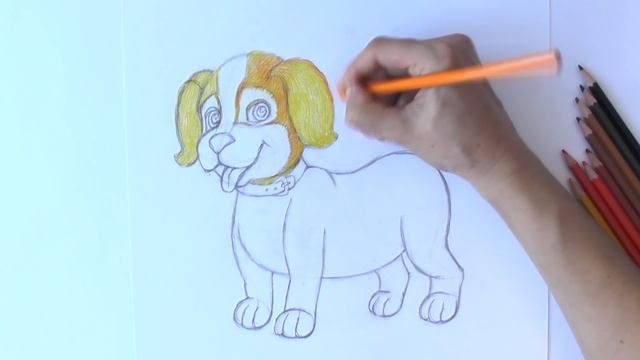 Уроки рисования. Как нарисовать щенка how to draw a cute puppy | Art School смотреть онлайн