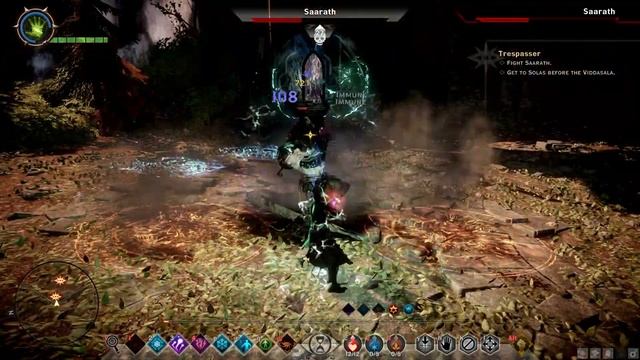 Elemental Mage(No Specialization) vs Saarath(Nightmare, Solo, All Trials) - Dragon Age Inquisition смотреть онлайн