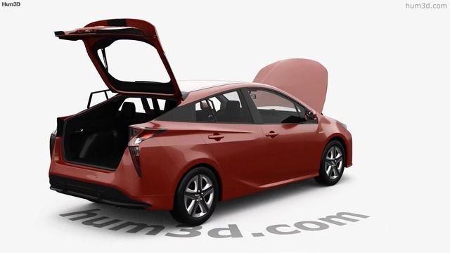 Toyota Prius with HQ interior and Engine 2016 3D model by Hum3D.com смотреть онлайн