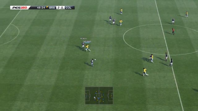 PES 2013 (Brazil vs Colombia Gameplay) [International Friendly] смотреть онлайн
