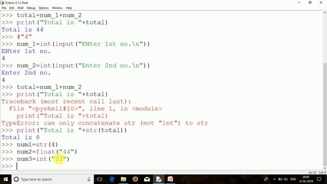int() function and more about variables смотреть онлайн