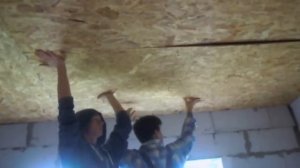 Монтаж OSB (ОСП) на потолок