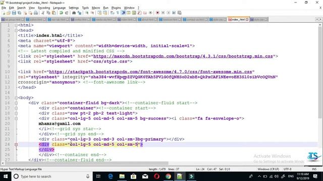 complete project using html,css and bootstrap 4 || by tricky skills смотреть онлайн