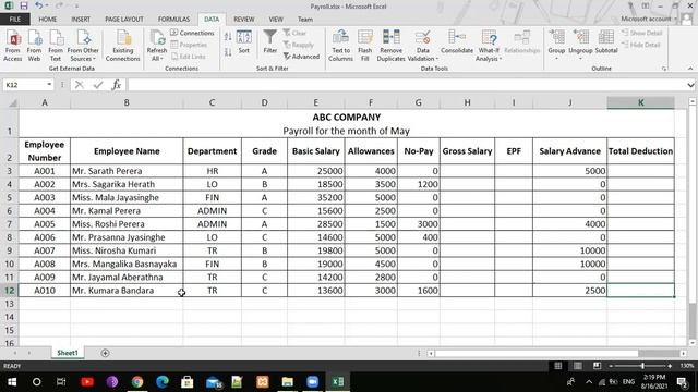 NVQ Level 4 in ICT | Microsoft Excel - Practical Paper Discussion | Zoom (Unedited) - Part 2 смотреть онлайн