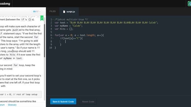 For Loops Project - Search text for your name: Codecademy смотреть онлайн