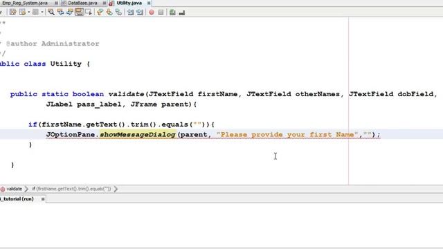 Java Jdbc Tutorial 3- Form Fields Validation смотреть онлайн