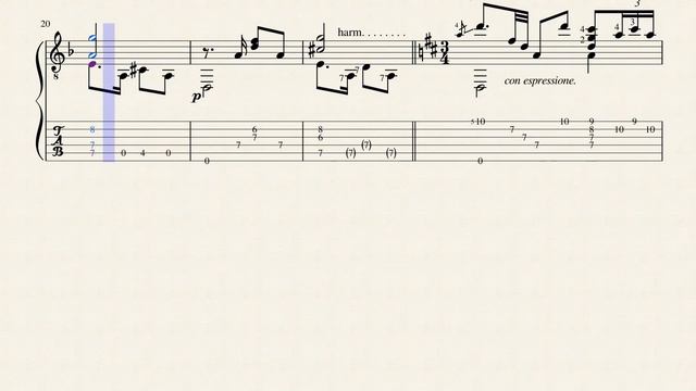 Sous Les Palmiers - David Del Castillo (18?? - 1928) - Tablature