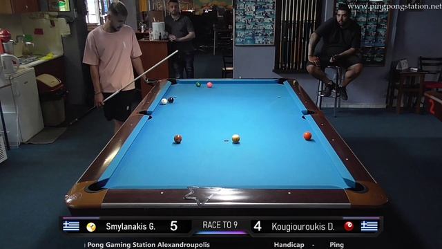 Kougiouroukis D ? SMYLANAKIS G HANDICAP 9 BALL смотреть онлайн