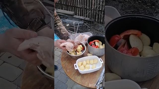 Обжиг тандыра Охотник от Амфора и первое приготовленное блюдо смотреть онлайн