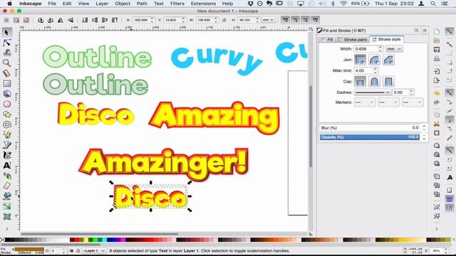 Inkscape Text смотреть онлайн