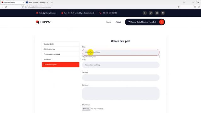 Hippo Laravel Blog CMS, PHP, Mysql смотреть онлайн