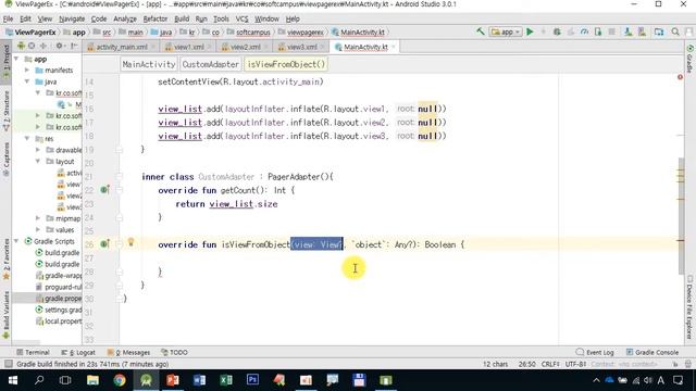 22강 kotlin(코틀린) 기반 Android 9.0 ver 1단계 - ViewPager смотреть онлайн