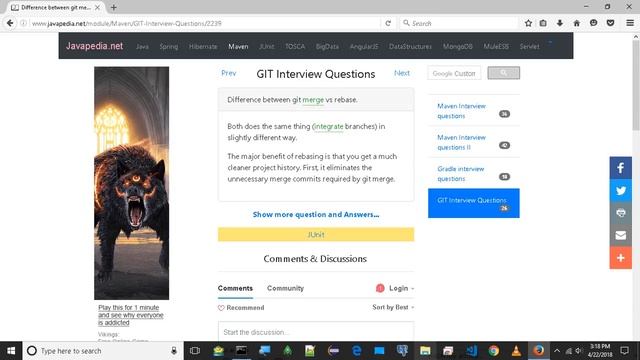 Difference between git merge vs rebase.
| javapedia.net смотреть онлайн