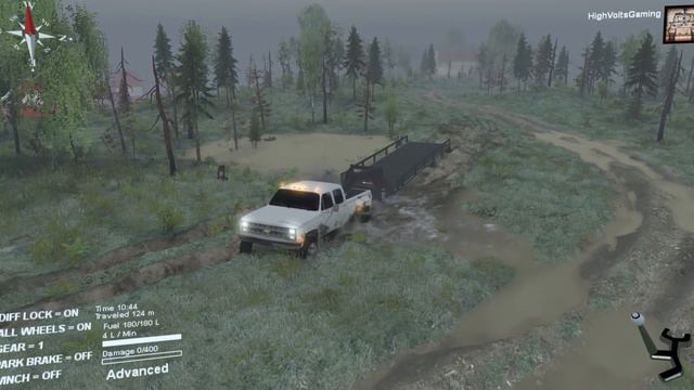Spintires Mods - Chevy Silverado VS Suburban - Mudding Everglades Map смотреть онлайн
