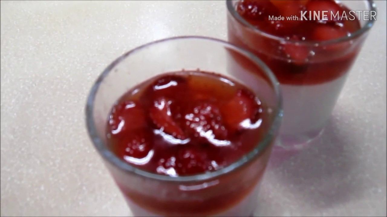 ДЕСЕРТ. ПАННА КОТТА с КЛУБНИКОЙ. смотреть онлайн