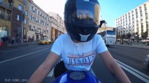 МОТОПОКАТУШКИ ПО МОСКВЕ НА МОТО/ДЕВУШКА НА МОТО