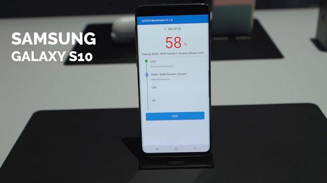Samsung Galaxy S10 AnTuTu Benchmark test (Exynos 9820) смотреть онлайн