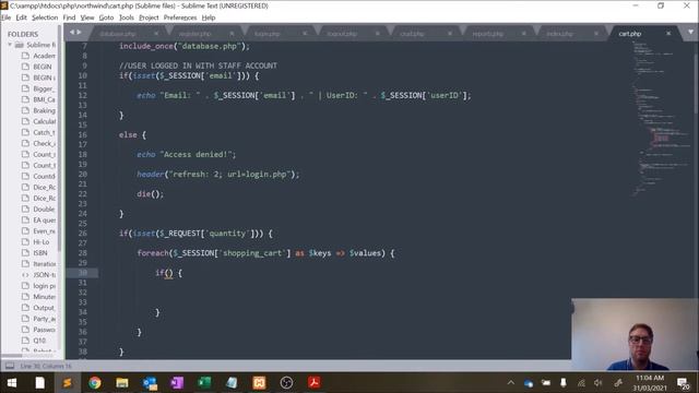 The Northwind Shop Web Application: Part 9.3 - Shopping Cart (cart.php) смотреть онлайн