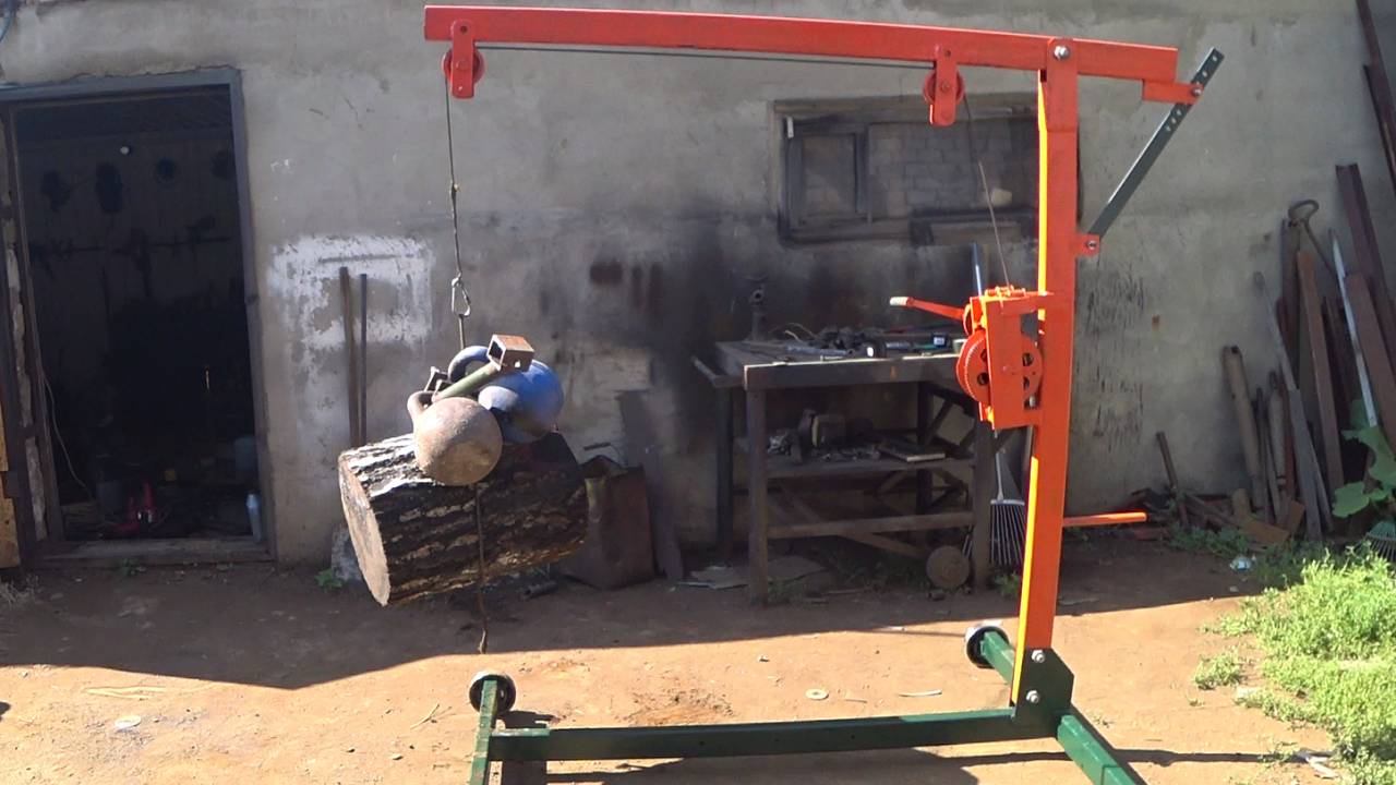 КРАН для снятия двигателя из металлолома. смотреть онлайн