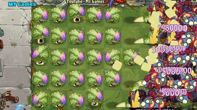 PvZ 2 Minigame - Team 40 Plant Vs Team 100 Turkey Wrangler Zombie - Who will win? смотреть онлайн