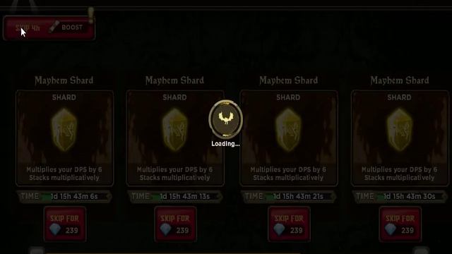 Zombidle gameplay [Craft 5 Mayhem Shards at the same time] a lot of DPS смотреть онлайн