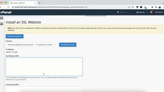 How To Install An SSL Certificate In cPanel For WordPress смотреть онлайн