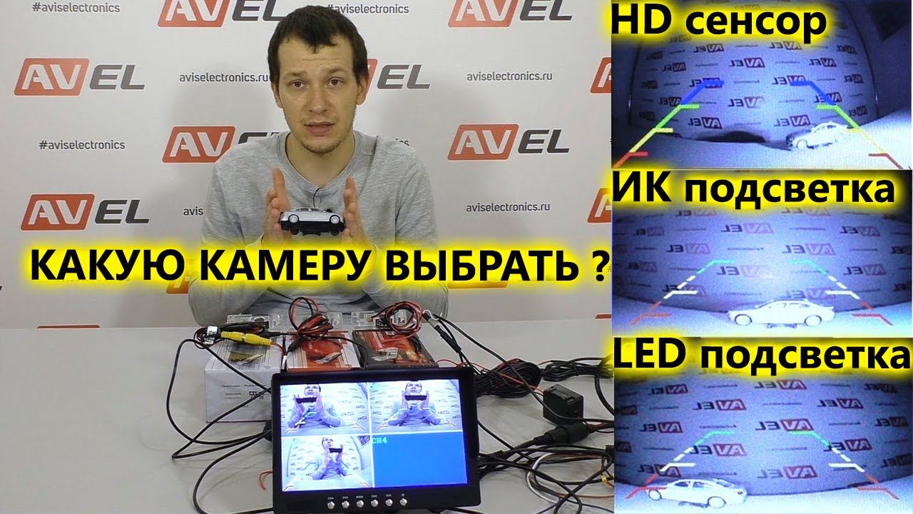 Штатные камеры заднего вида Nissan, Renault, Peugeot, Citroen #063 (LED, HD, IR) от компании AVEL смотреть онлайн